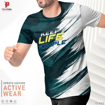 Texpark Man's Keep Life Simple Sports Edition Active Ware T-shirt