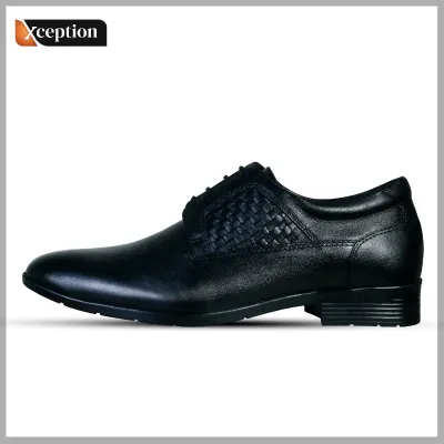 Vegetable Tanned High Fastness grain genuine ox Black leather shoes
