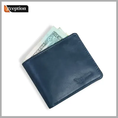 Genuine Cow Vegetable Tanned  Leather By-fold Wallet 