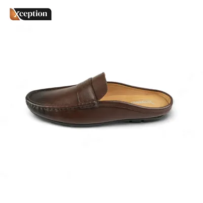 Tanned Genuine Cow Leather Half Shoe