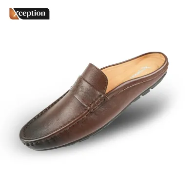 Tanned Genuine Cow Leather Half Shoe