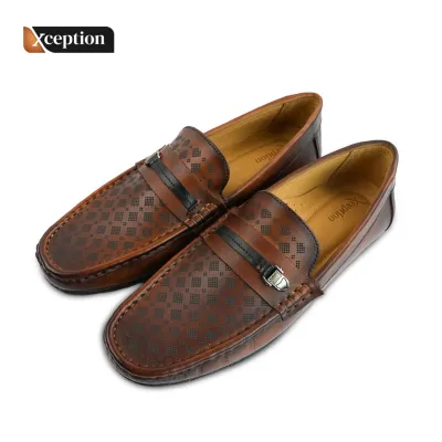 Premium Worthy Vegetable Tanned Genuine Bull Tan Leather True Moccasin Shoe