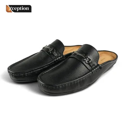 High Fastness Genuine Cow Full Grain Leather Moccasin Half Shoes