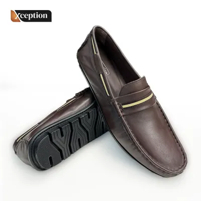 Super soft Full chrome premium Brown leather Moccasin Shoes