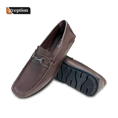 Super soft Full chrome premium leather Brown Moccasin Shoes