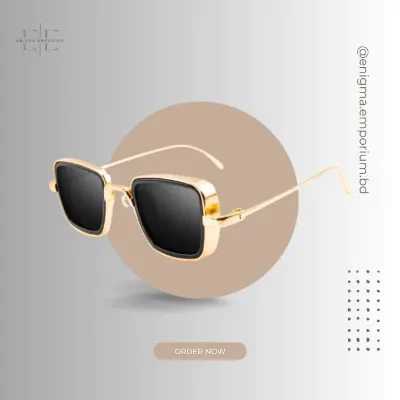 Retro Thick Side Metal Sunglasses