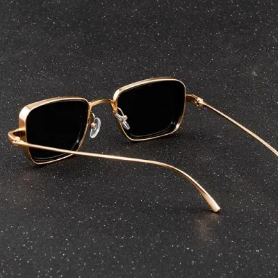 Retro Thick Side Metal Sunglasses