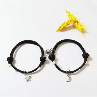 Star Moon Magnetic Couple Bracelet