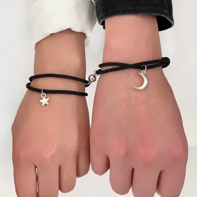 Star Moon Magnetic Couple Bracelet