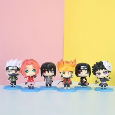 Naruto Sasuke Kakashi Itachi Sakura Obito - 6 pcs set