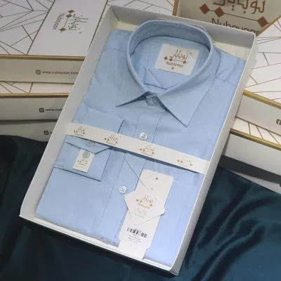 Powder Blue Cotton Shirt