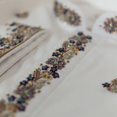 Luxury White Zardozi Panjabi