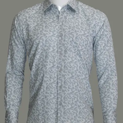 Wild Teal Blue Print Shirt