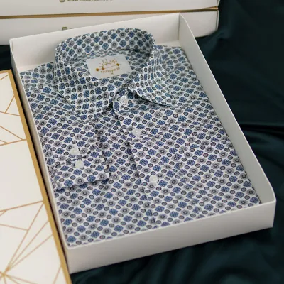 Quatrefoil Bloom print shirt