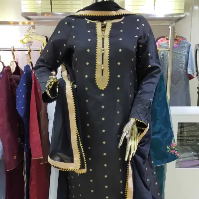 Silk Embroidered shalwar kameez