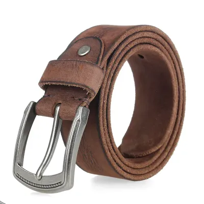 VERSATILE RETRO COWHIDE WASHED BELT GB-DN567C