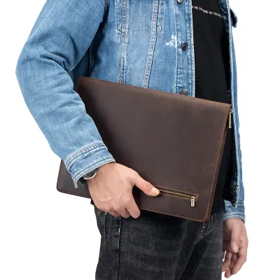 MULTIFUNCTIONAL GENUINE LEATHER CORPORATE TABLET BAG GB-ST8801C