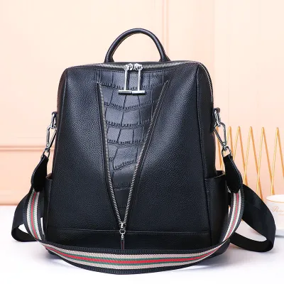 KOREAN STYLE GENUINE LEATHER WOMEN'S BACKPACK GB-6503B