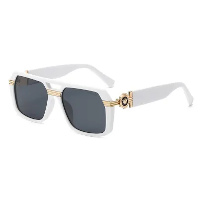 RETRO SQUARE FRAME STEAMPUNK UNISEX SUNGLASS GB-ZS4399WB