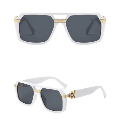 RETRO SQUARE FRAME STEAMPUNK UNISEX SUNGLASS GB-ZS4399WB