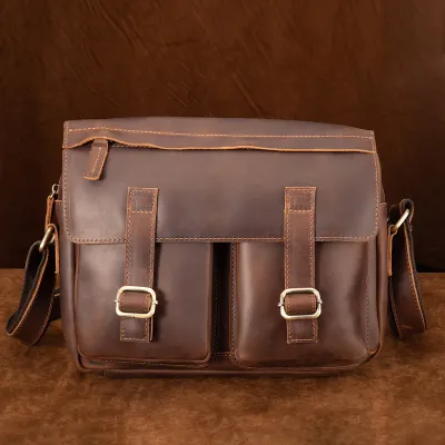 GENUINE LEATHER MESSENGER BAG GB-YL18D203C