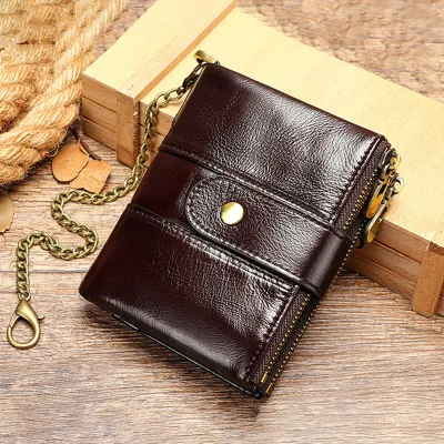 GENUINE LEATHER BIFOLD SHORT WALLET GB-MR8599C