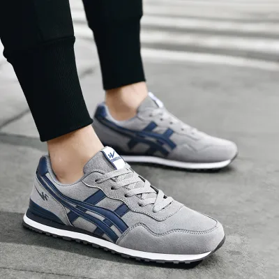 GENUINE LEATHER SOFT-SOLED NON-SLIP RUNNING SHOES GB-6370