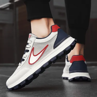 MEN'S BREATHABLE LIGHTWEIGHT SOFT SOLE RUNNING CASUAL  SHOES GB-8210 