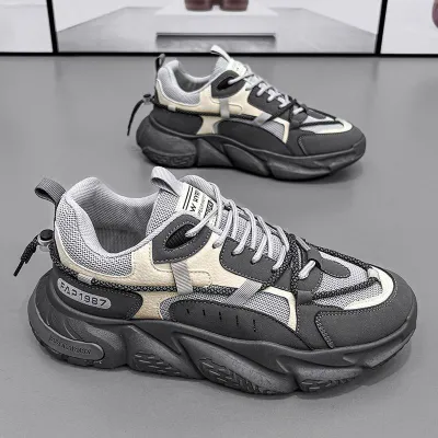 BREATHABLE THICK-SOLED CASUAL SHOE GB-2038