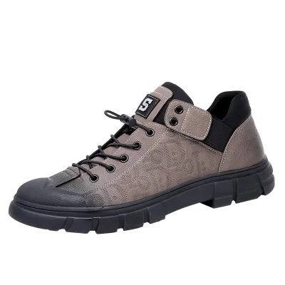 THICK-SOLED  GENUINE LEATHER BREATHABLE MEN'S SHOES GB-2262