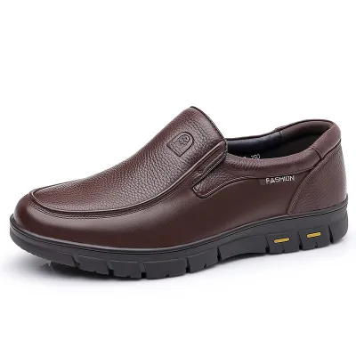 BREATHABLE BRITISH SOFT SOLE COMFORTABLE LEATHER SHOES GB-0160