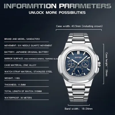 SANDA QUARTZ GB-S7053SBL