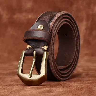 RETRO COWHIDE WASHED BELT GB-0550CF