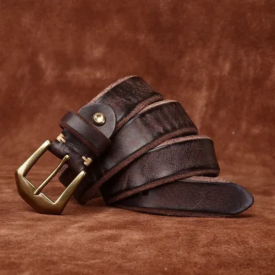 RETRO COWHIDE WASHED BELT GB-0550CF