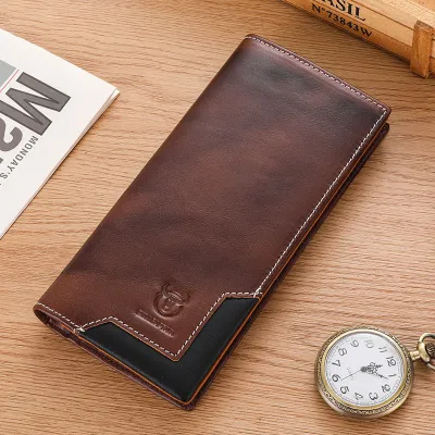 BULL CAPTAIN FIRST LAYER COWHIDE LONG WALLET GB-BC0448c