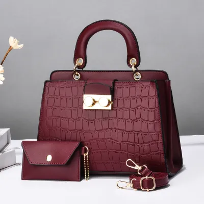 VERSATILE STYLE TRENDY WOMEN'S HANDBAG GB-7781BURGUNDY