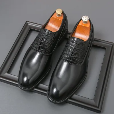 HIGH-END OXFORD SHOES CLASSIC RETRO BUSINESS LEATHER SHOES GB-5230