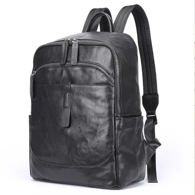 Genuine Leather Lightweight Backpack