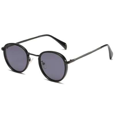 Round Frame Metal Sunglasses