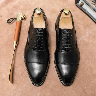 British Style Leather  Loafers 