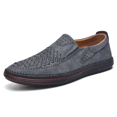 Low-Top Large Size Cross-border Loafer Cowhide