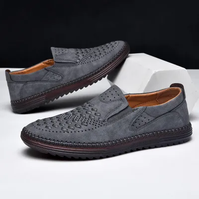 Low-Top Large Size Cross-border Loafer Cowhide