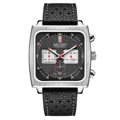 Megir Leather Chronograph Watch