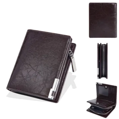 Short Zipper Men's Wallet