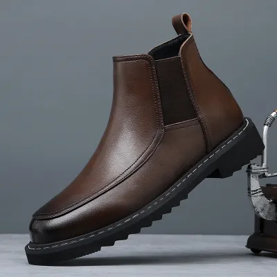 Genuine Leather Chelsea Boots
