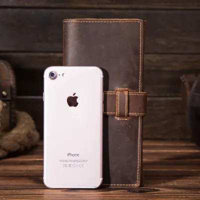 Handmade Genuine Leather Long Wallet