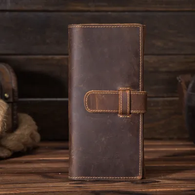 Handmade Genuine Leather Long Wallet