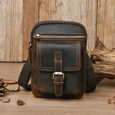 Genuine Leather Waist Bag