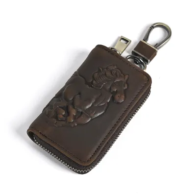 Genuine Leather Car Key Bag