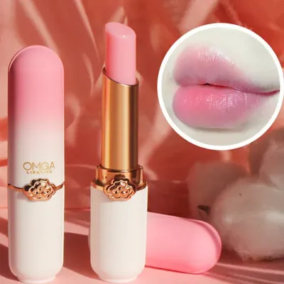 OMGA peach color Lip balm/ lipstick